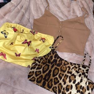 โจTHREE crop tops